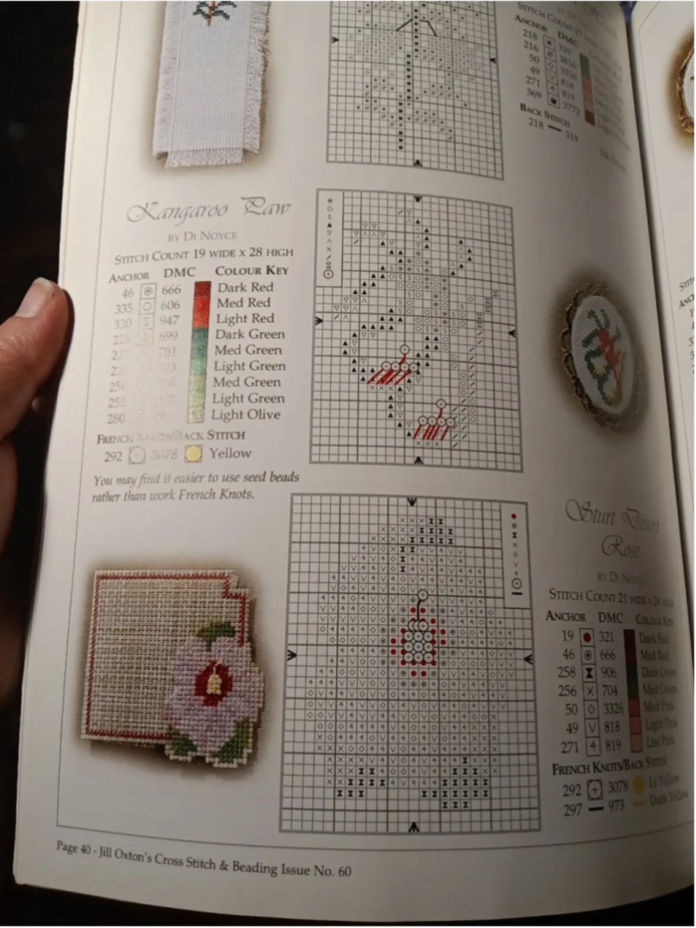 Simply The Best Jill Oxtons cross stitch & beading #WPK7WR #60 Pattern Book